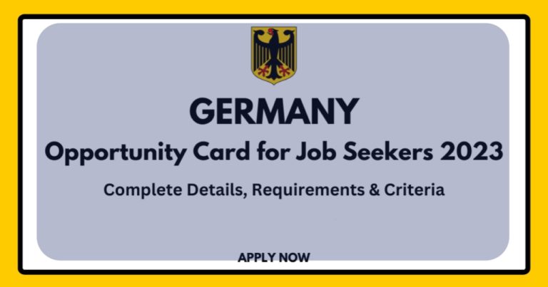 Germany opportunity card for Job Seekers